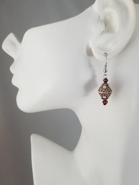 Burgundy #2 Earrings – Mysherings