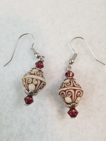Burgundy #2 Earrings – Mysherings