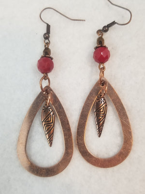 Copper #9 Earrings
