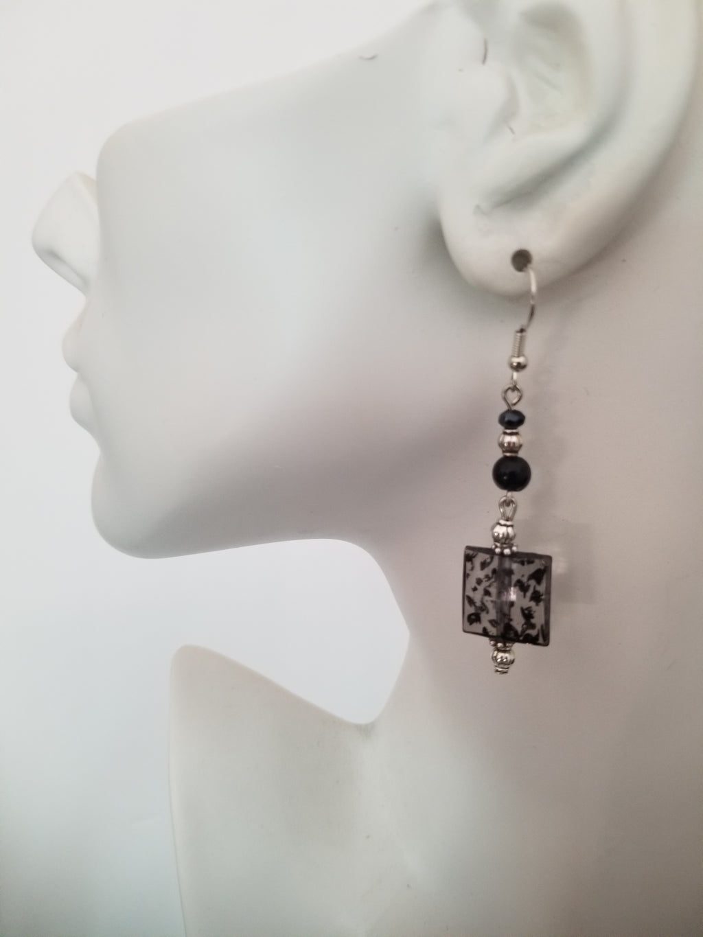 Black #75 Earrings