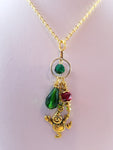 Golden Snowman Simply Chaming Christmas Necklace