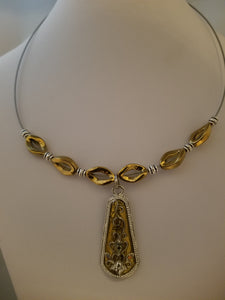 Silver Gold Necklace