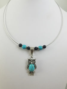 Turq Owl 2 Necklace