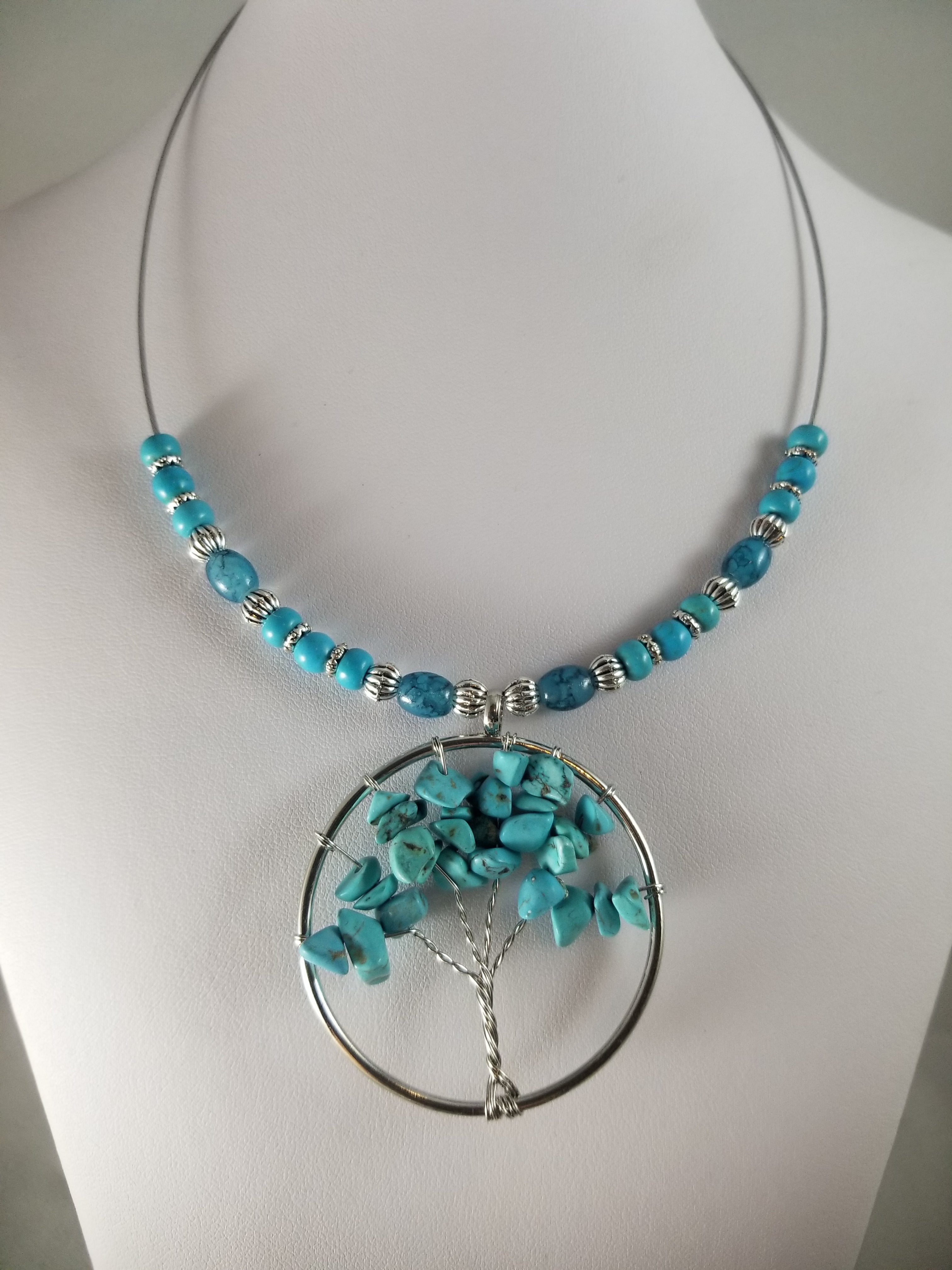 Turq Tree of Life Necklace